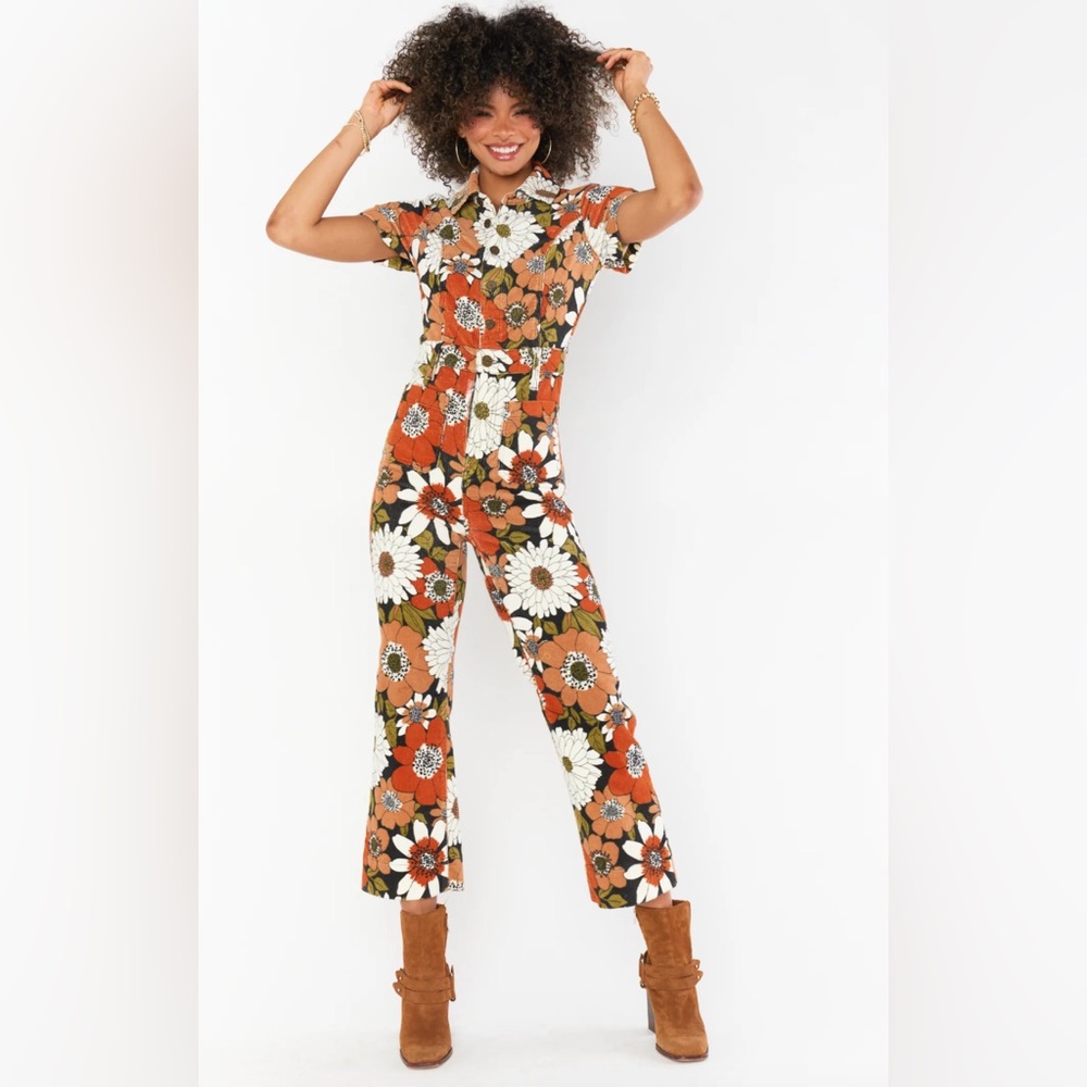Show Me Your MuMu Cropped Floral Jumpsuit